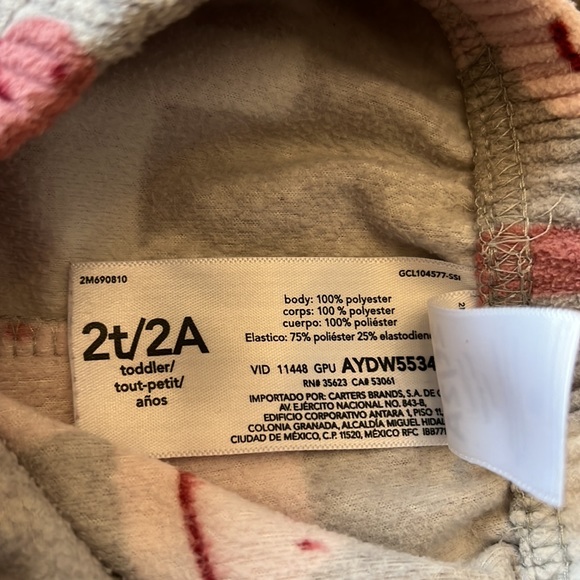 Carters Dinosaur Pajamas - Picture 5 of 6